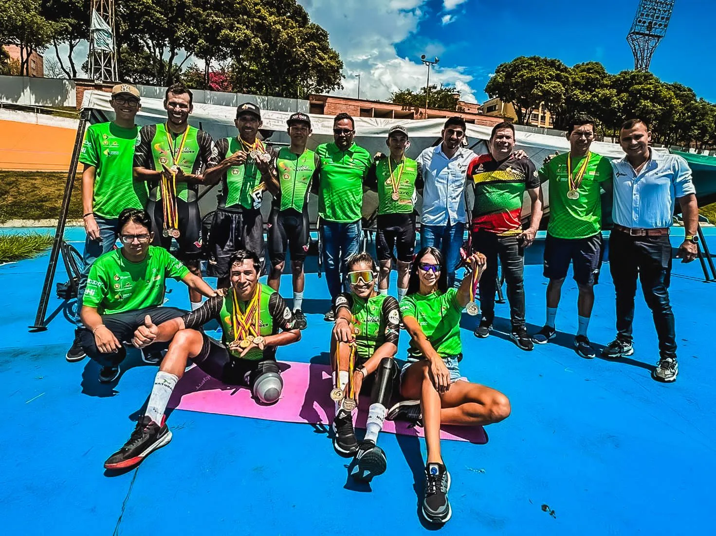 Con un botín de 23 medallas, Santander cumplió en la tercera parada de la Copa Colombia de Paracycling 2023