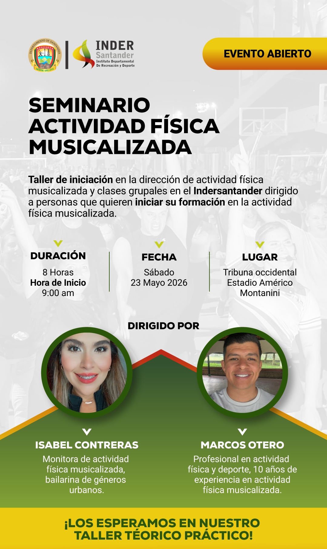 TALLER DE INICIACION EN LA DIRECCION DE ACTIVIDAD FISICA MUSICALIZADA Y CLASES GRUPALES