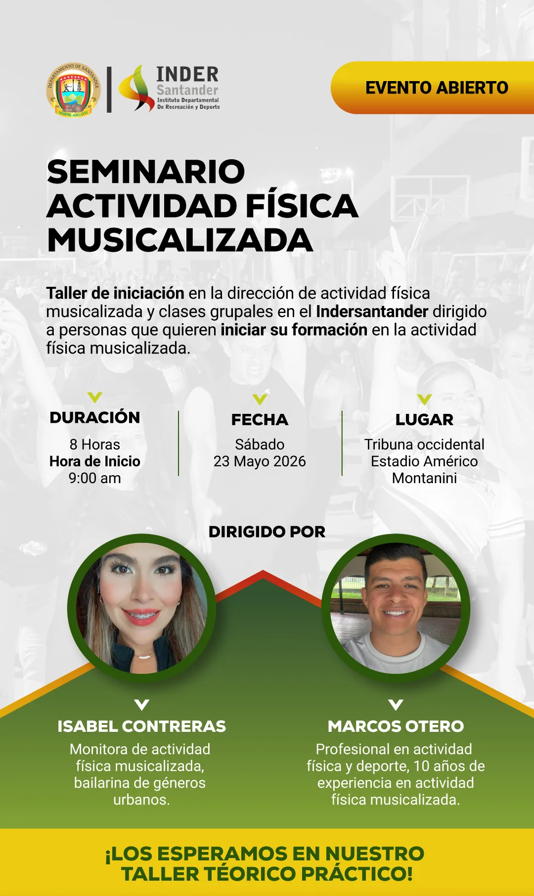 TALLER DE INICIACION EN LA DIRECCION DE ACTIVIDAD FISICA MUSICALIZADA Y CLASES GRUPALES